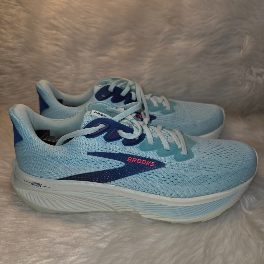 Brooks Ghost 17 Running Shoes – Women's 11 B — Clearwater/Navy/Peony